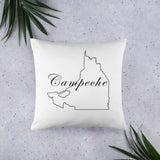 Campeche Pillows, White, 18"x18"