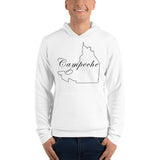 Campeche Unisex Hoodie, S, White
