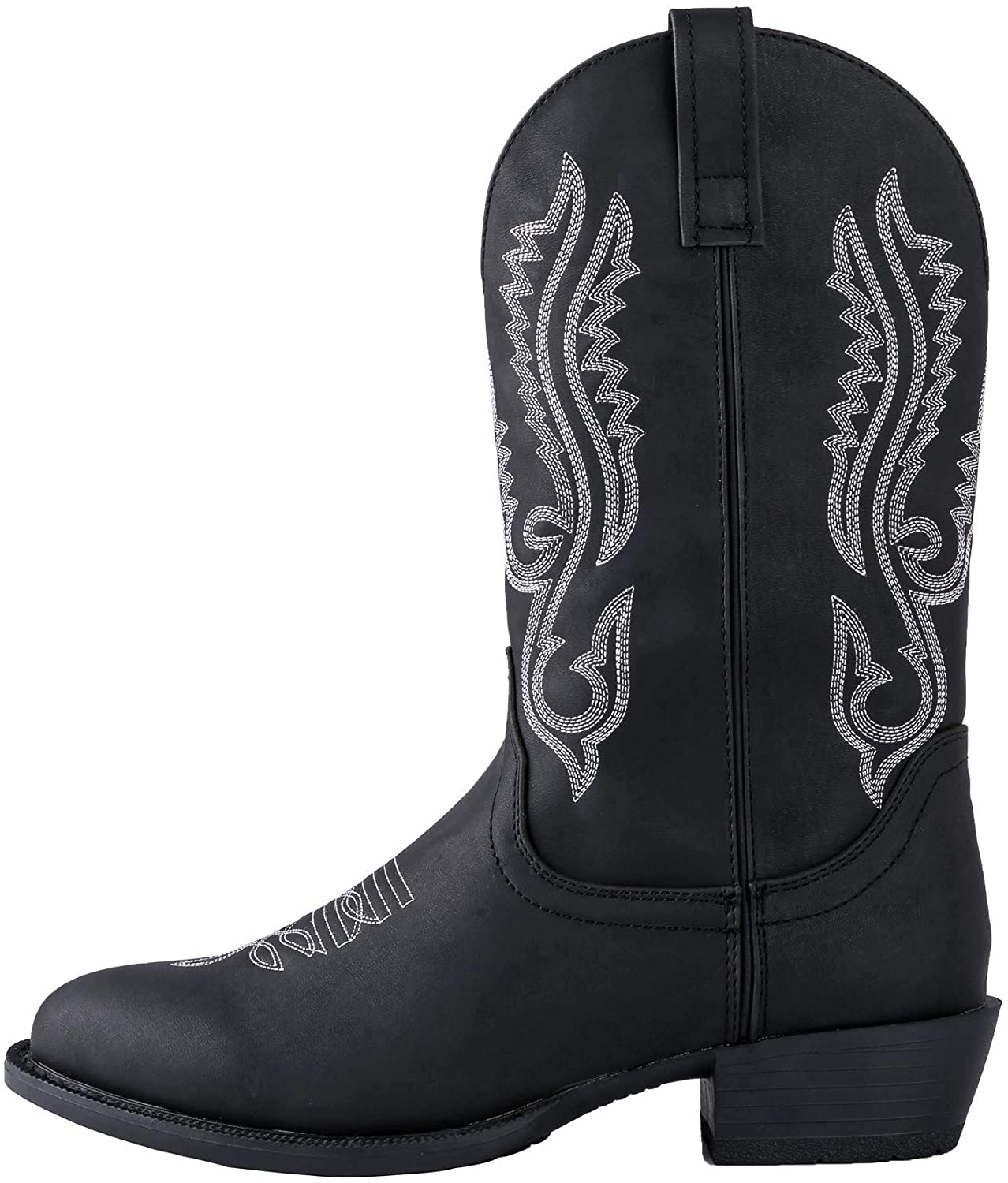Canyon Trails Mens Classic Durable Round Toe Embroidered Western Rodeo Cowboy Boots, 8, Brown