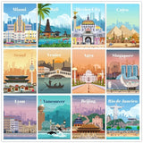 City Travel Landscape Poster , 13x18, Miami