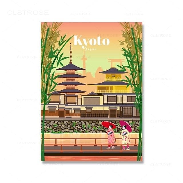 City Travel Landscape Poster , 13x18, Miami