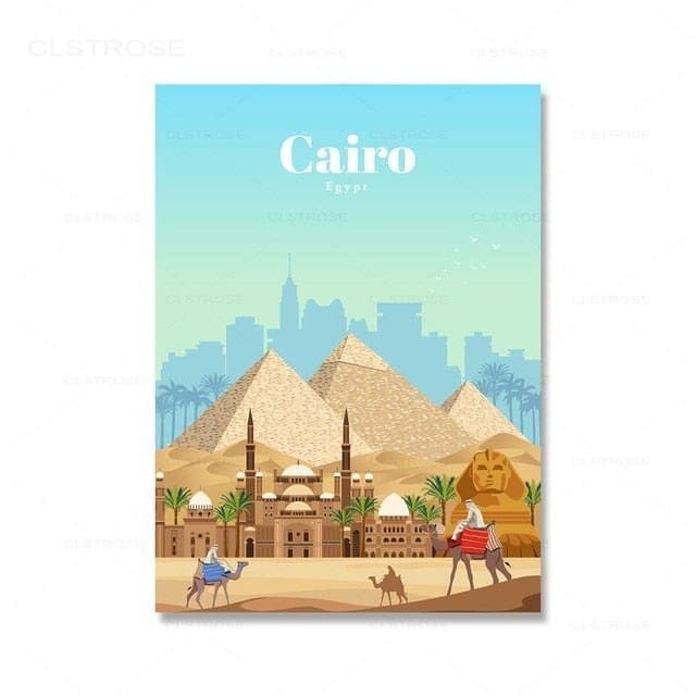 City Travel Landscape Poster , 13x18, Miami