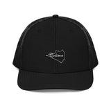 Colima Snapback Trucker Cap, Black, One Size