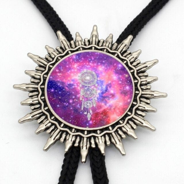 Colourful nebula bolo tie, 1, One Size