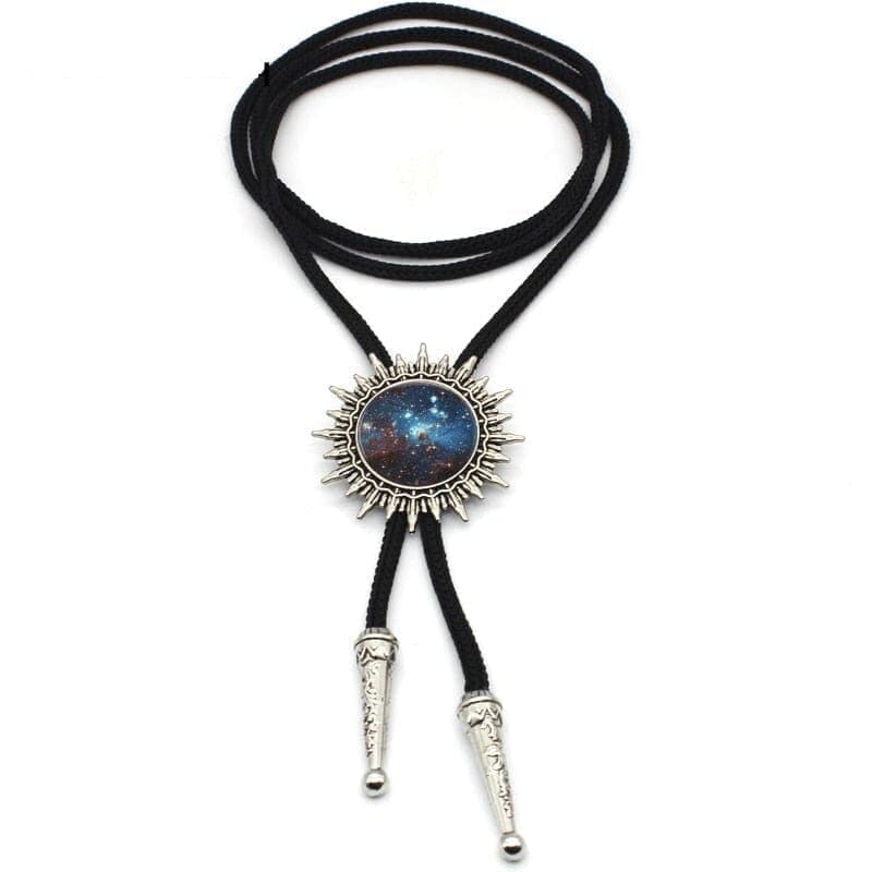 Colourful nebula bolo tie, 1, One Size