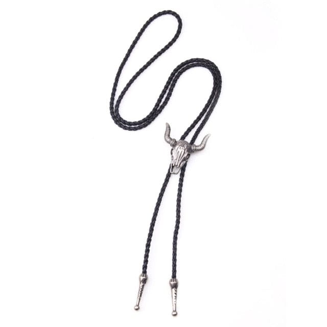 Cowboy Star Bolo Tie, Ancient Silver Sheep, One Size