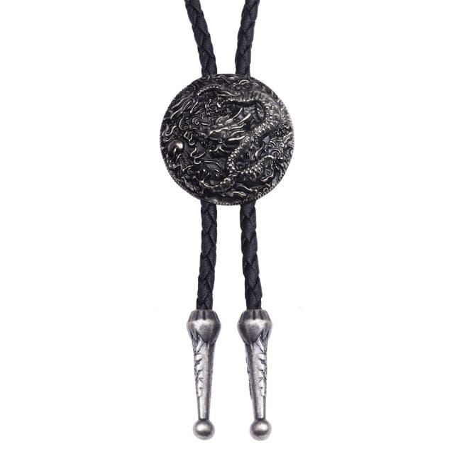 Cowboy Star Bolo Tie, Ancient Silver Sheep, One Size