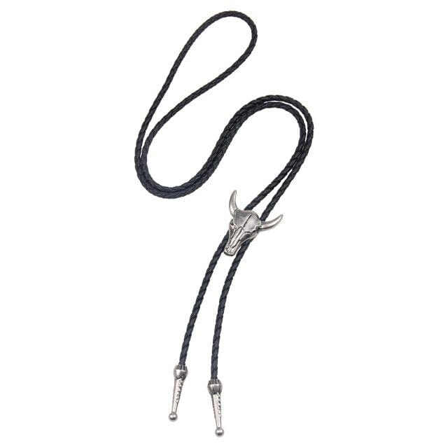 Cowboy Star Bolo Tie, Ancient Silver Sheep, One Size