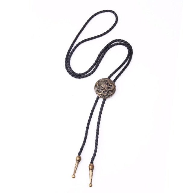 Cowboy Star Bolo Tie, Ancient Silver Sheep, One Size