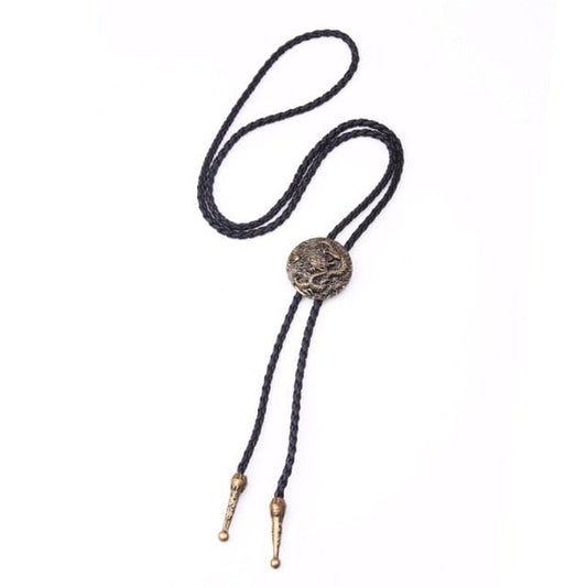 Cowboy Star Bolo Tie, Ancient Silver Sheep, One Size