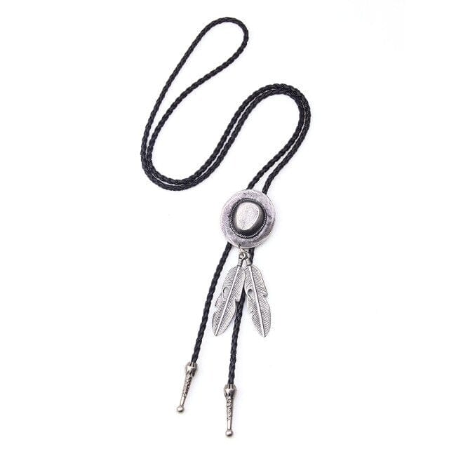 Cowboy Star Bolo Tie, Ancient Silver Sheep, One Size