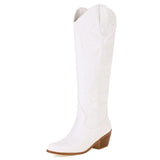 Cowgirl Boots, White, 10