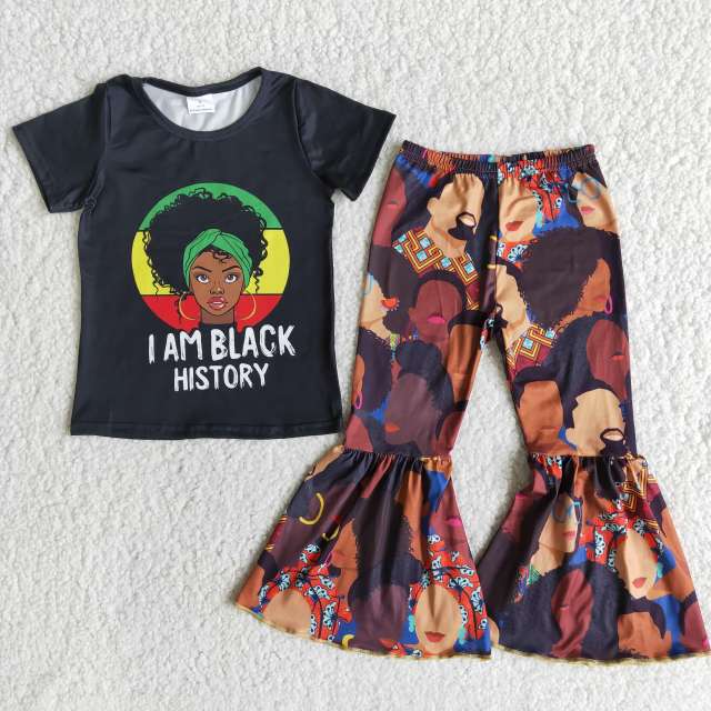 Camiseta con estampado de letras y sombrero de toro occidental con estampado de vaquero y campana de vaca para niños pequeños y niñas