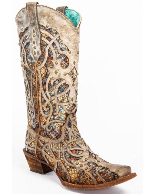 Women Taupen Boots, grey, us7.5 8