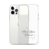 San Luis Potosi iPhone Case, iPhone 12, 13, Clear, Wireless charging compatible