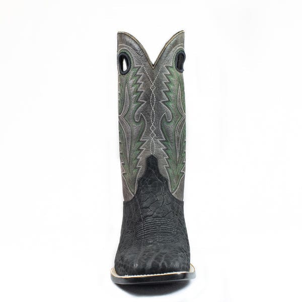 Joaquin Square Toe Black Double Welted Boots, 7.5, Black