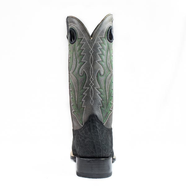Joaquin Square Toe Black Double Welted Boots, 7.5, Black