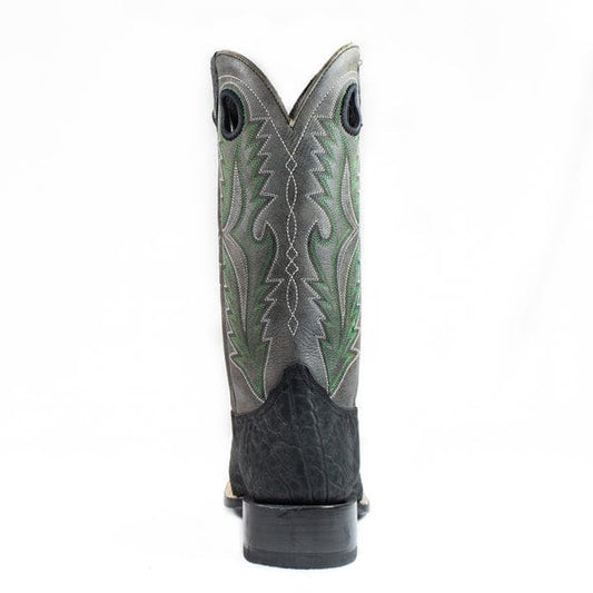 Joaquin Square Toe Black Double Welted Boots, 7.5, Black