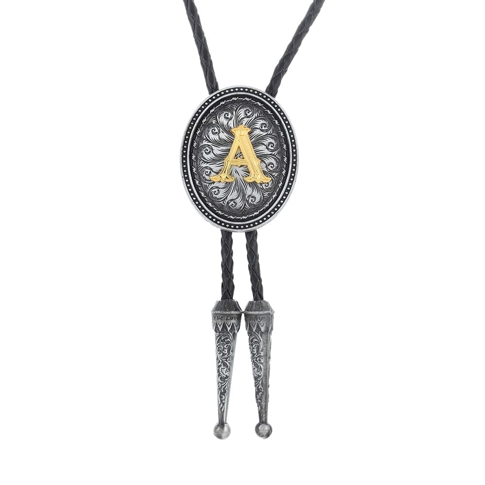 KDG western cowboy zinc alloy BOLO tie, H, One Size