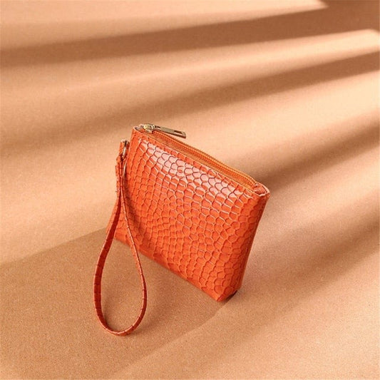 Leather Ladies Card Holder Purse, Black, 13*9.5*3cm