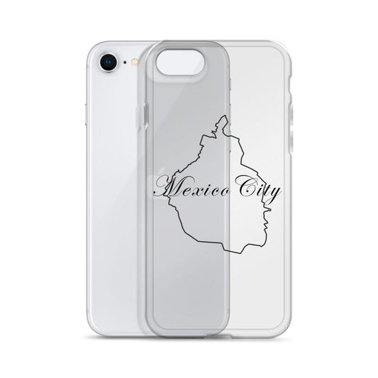 Mexico City iPhone Case, iPhone 11, 13, Clear, Wireless charging compatible
