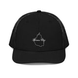 Mexico City Snapback Trucker Cap, Black, One Size