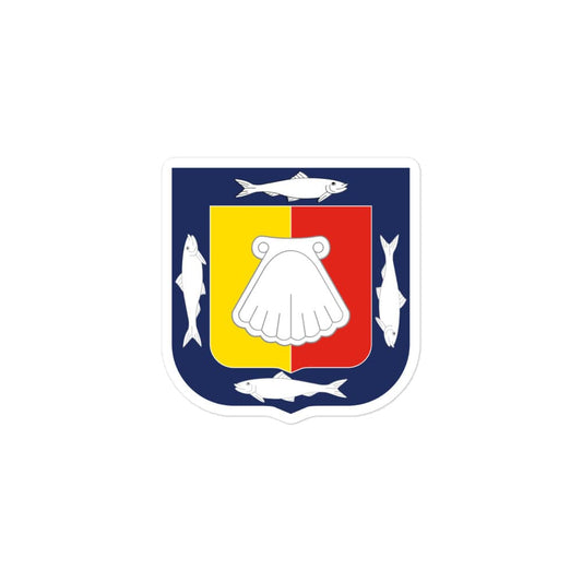 Official Coat of arms of Baja California Sur Die cut Bubble free stickers, 3"x3", White