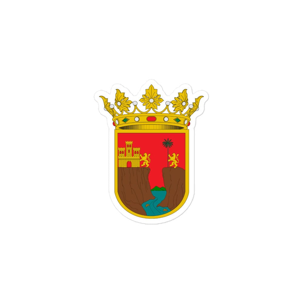 Official Coat of arms of Chiapas Die cut Bubble free stickers, 3"x3", White