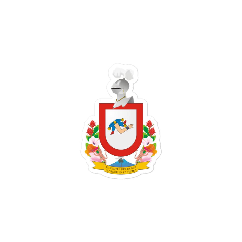Official Coat of arms of Colima Die cut Bubble free stickers, 3"x3", White