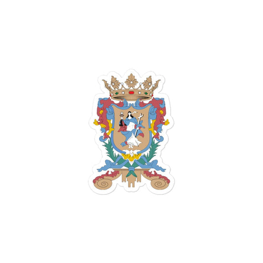 Official Coat of arms of Guanajuato Die cut Bubble free stickers, 3"x3", White