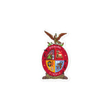 Official Coat of arms of Sinaloa Die cut Bubble free stickers, 3"x3", White