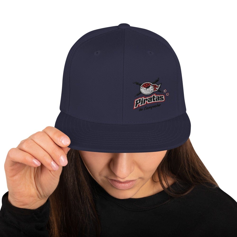 Piratas de Campeche Classic Snapback Hat, Dark Navy, One Size