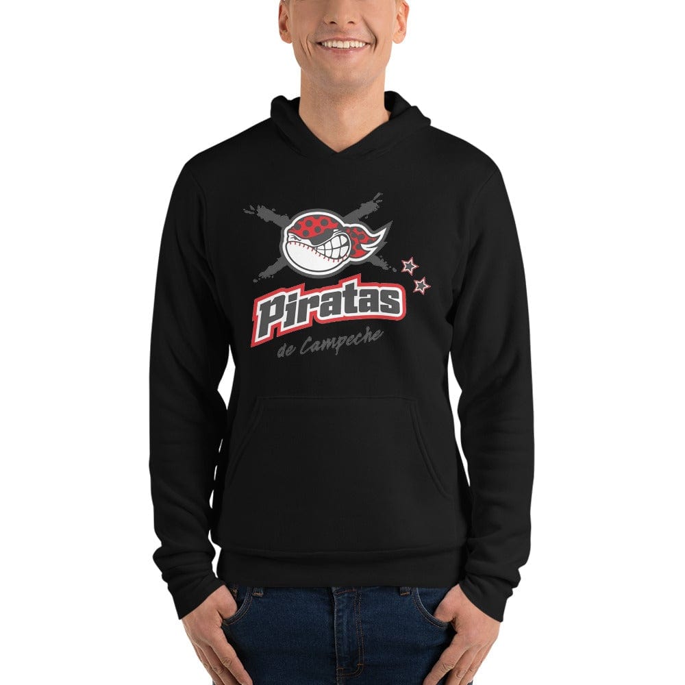 Piratas de Campeche hoodie Unisex, Black, S