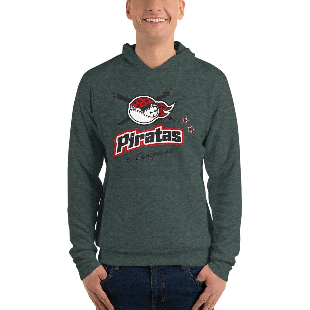 Piratas de Campeche hoodie Unisex, Black, S