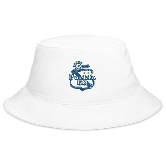 Puebla F.C Bucket Hat, One Size, White