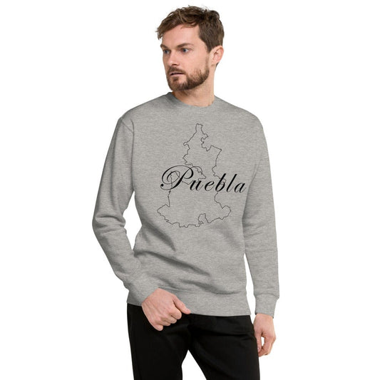 Puebla Unisex Premium Sweatshirt, Carbon Grey, S