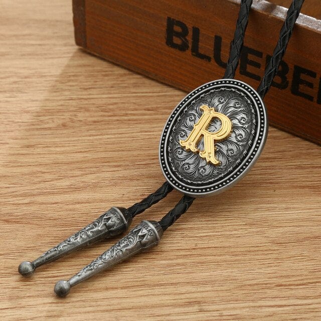 KDG western cowboy zinc alloy BOLO tie, H, One Size