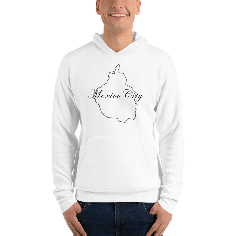 Mexico Unisex Hoodie, S, White