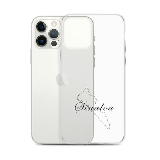 Sinaloa iPhone Case, iPhone 12, 13, Clear, Wireless charging compatible