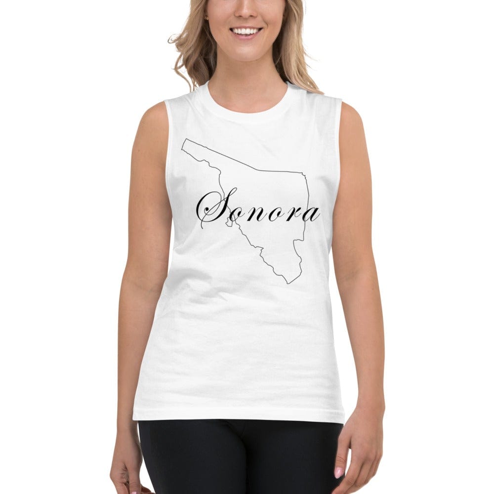 Sonora Unisex Muscle Shirt – Comfortable, Stylish, And Perfect For Active Days , S, White