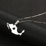 Stainless Steel Silver Color Mexico Map Pendant Necklace Trendy Mexican Maps Jewelry, Silver, One Size