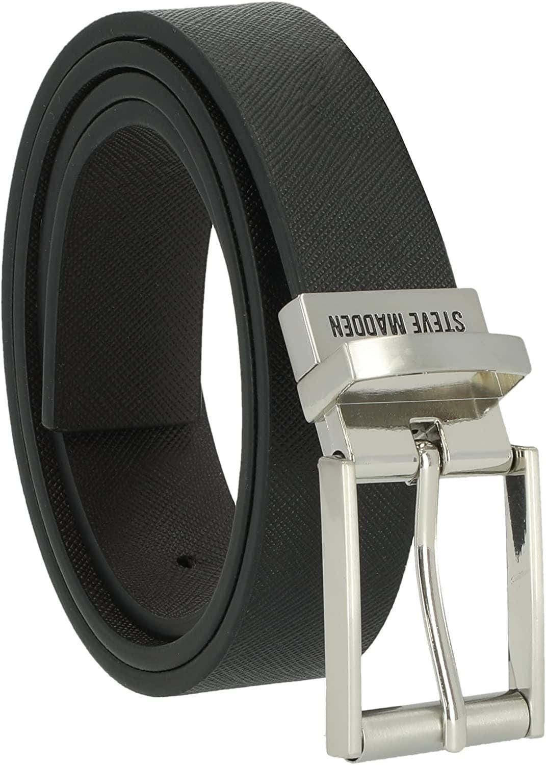 Men's Leather Belt, Dark Brown, 125cm