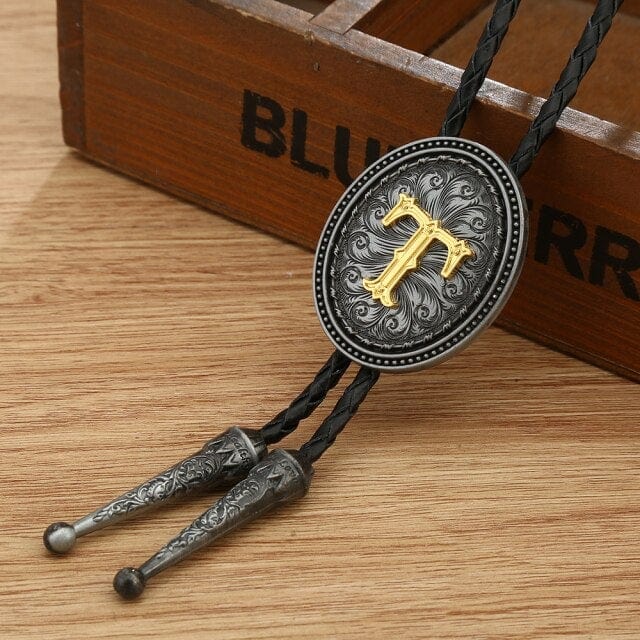 KDG western cowboy zinc alloy BOLO tie, H, One Size