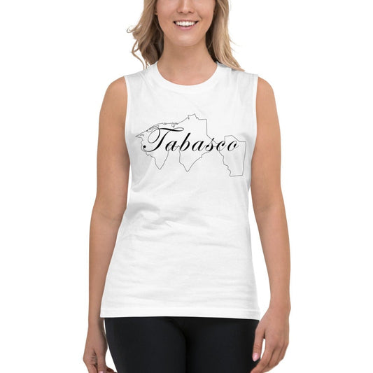 Tabasco Unisex Muscle Shirt, S, White, S, White