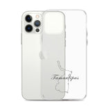 Tamaulipas iPhone Case, iPhone 12, 13, Clear, Wireless charging compatible