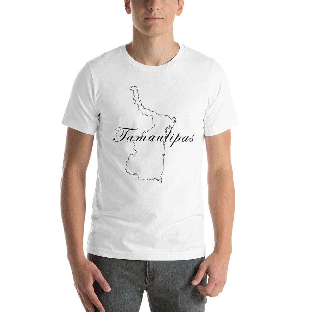 Tamaulipas Shirt, Short Sleeve, Unisex T Shirt, White, 2XL