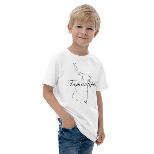 Tamaulipas  Youth knitted T shirt, XS, White