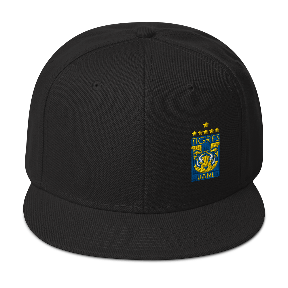 Tigres UANL Snapback Hat, Black, One Size
