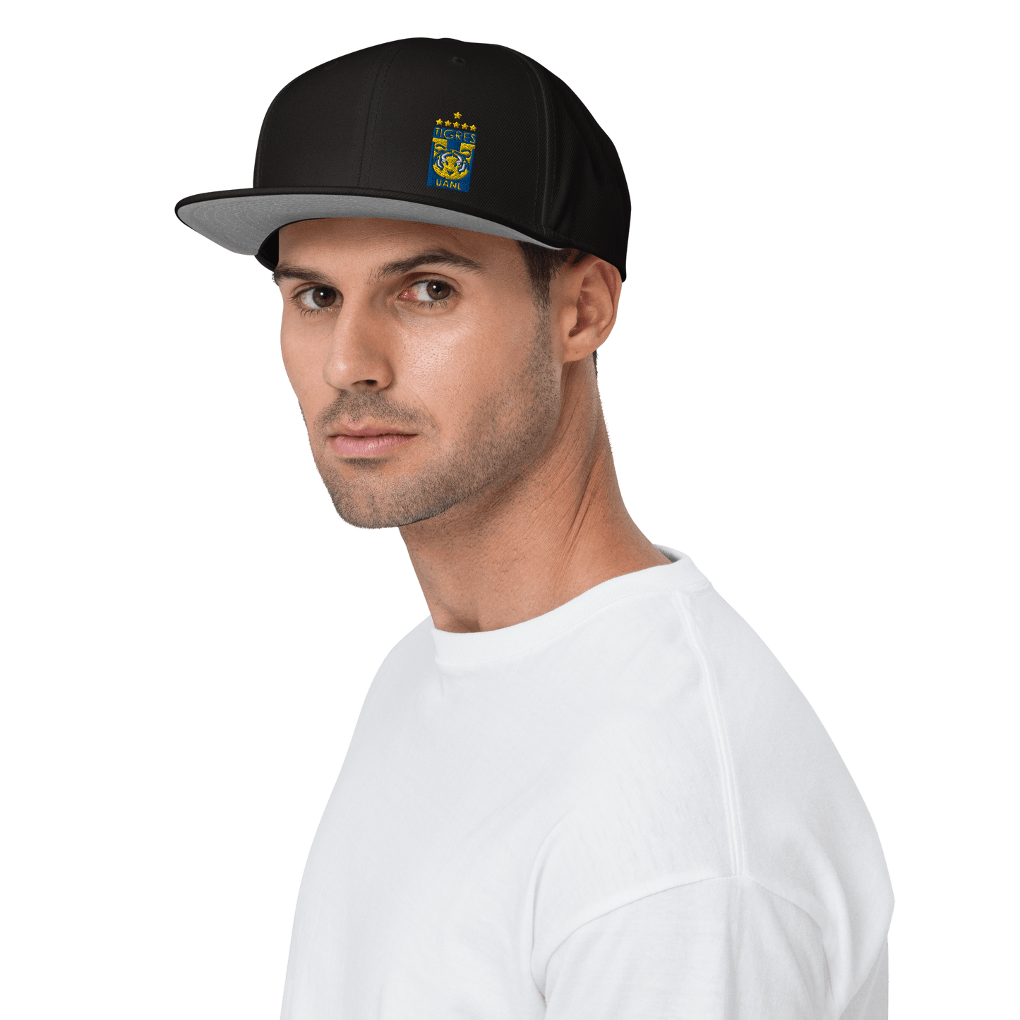 Tigres UANL Snapback Hat, Black, One Size