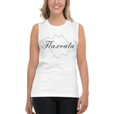 Tlaxcala Unisex Muscle Shirt, S, White, S, White